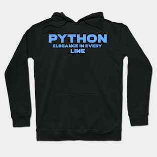 Python Elegance In Every Line Programming Hoodie